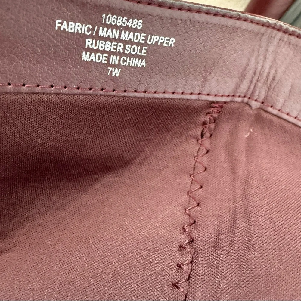 Torrid Wide Calf Tall Riding Boots Burgundy Size 7 W - Picture 6 of 11